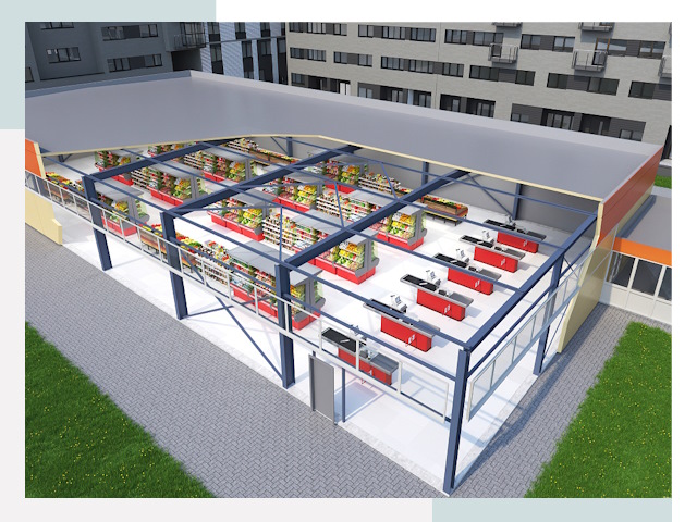 Строительство магазинов в Тверь от 652 руб. за м²