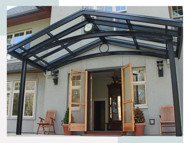 Козырьки металлические в Твери