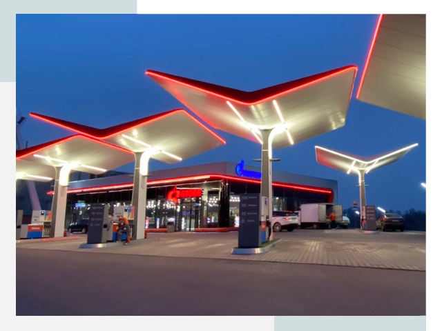Навесы для АЗС в Твери