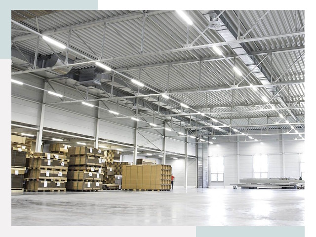 Освещение ангаров в Твери